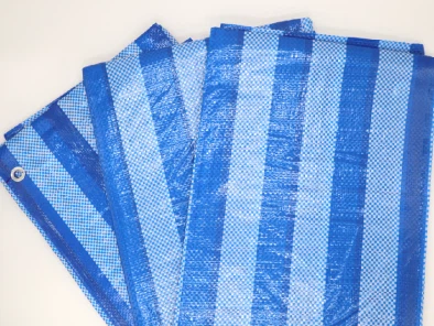 Bạt PP xanh trắng
